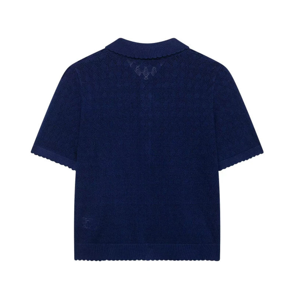 ZARA Trendy Short Sleeve Button Front Solid Color Top - Picture 3 of 4